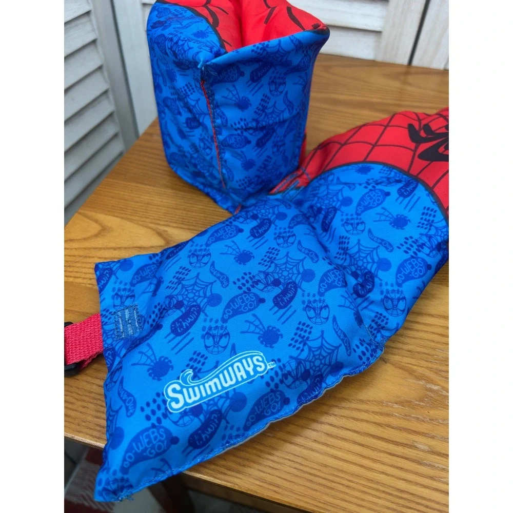 Swimways Spiderman Puddle Jumper 33-55 lbs Red Boys Life Jacket